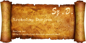 Szokolay Dorina névjegykártya